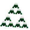 Supvox 9-Piece Green LED Night Fishing Lights and Bite Alarms view 1