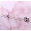 Stainless Steel Towel Holder with Suction Cup and Double Bar, Silver view 3