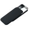 Empty Rectangular Mini Metal Tin with Slide Lid, Black, 80 x 34 x 10 mm view 1