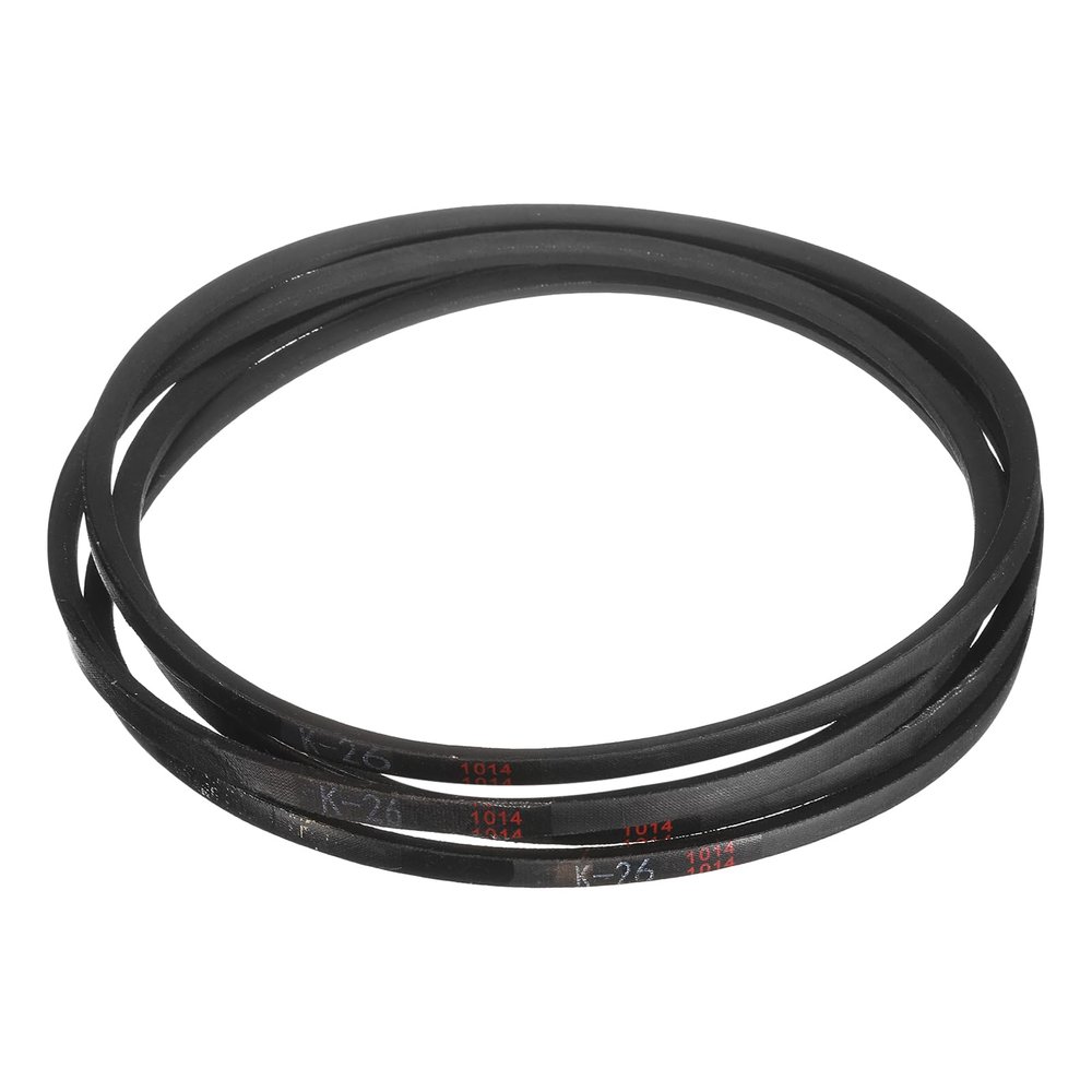 QUARKZMAN 4-Pack K26 Rubber V-Belts, 26 in / 660.4 mm, 8 mm Width, 6 mm Thickness