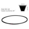 QUARKZMAN 4-Pack K26 Rubber V-Belts, 26 in / 660.4 mm, 8 mm Width, 6 mm Thickness view 2