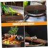 Happyyami Natural Wood Water Fountain Plate for Aquariums view 3