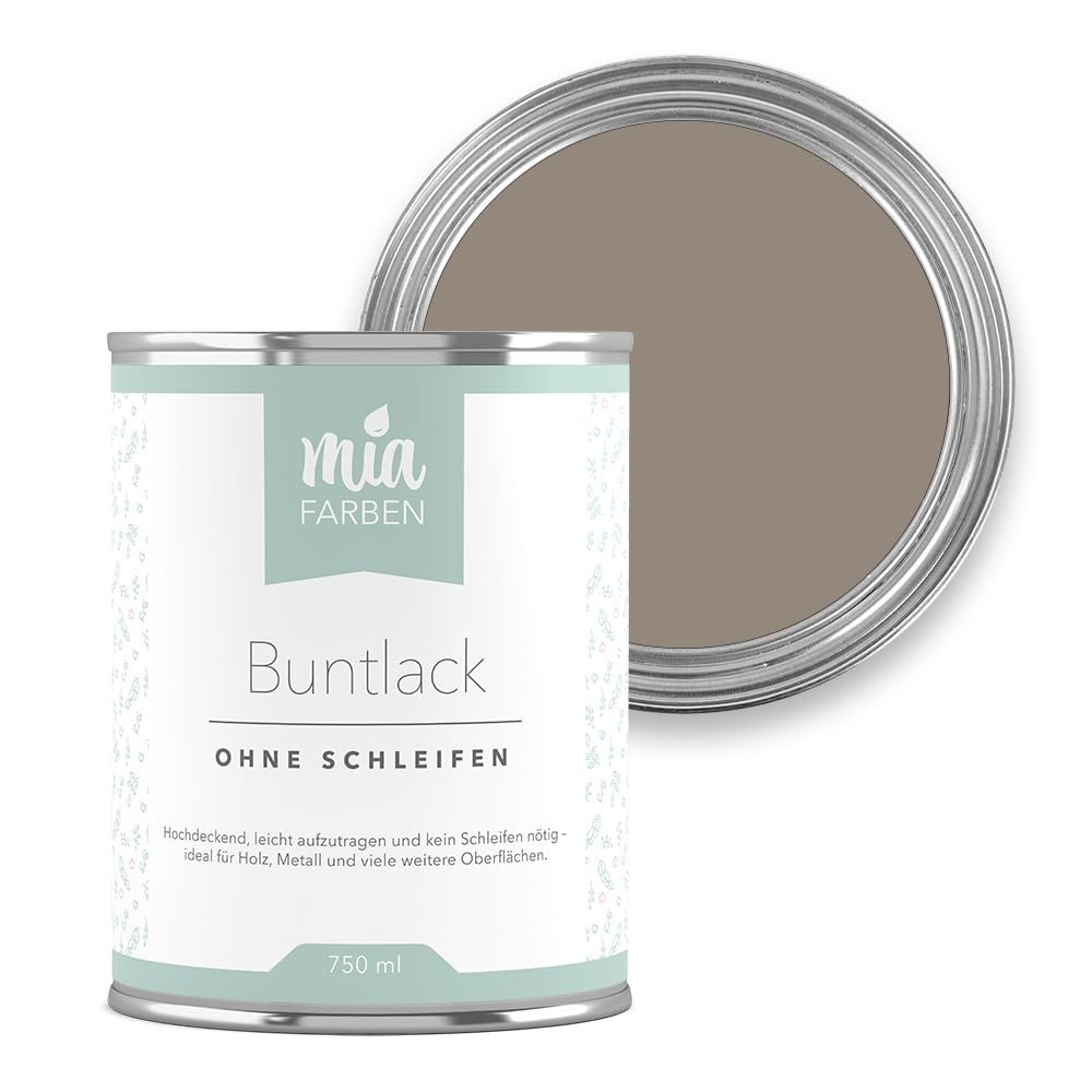 miafarben Matte Paint Without Sanding, 750 ml (Warm Sepia Wood)