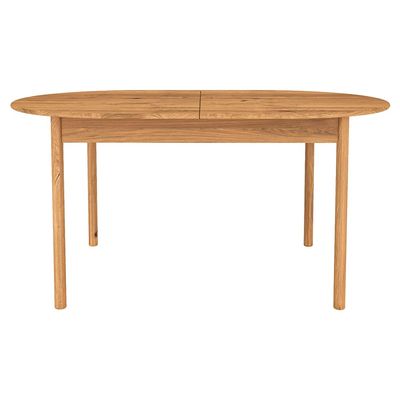 Lomadox Oval Extendable Dining Table, Solid Oiled Oak, 180/225/270 x 100 cm