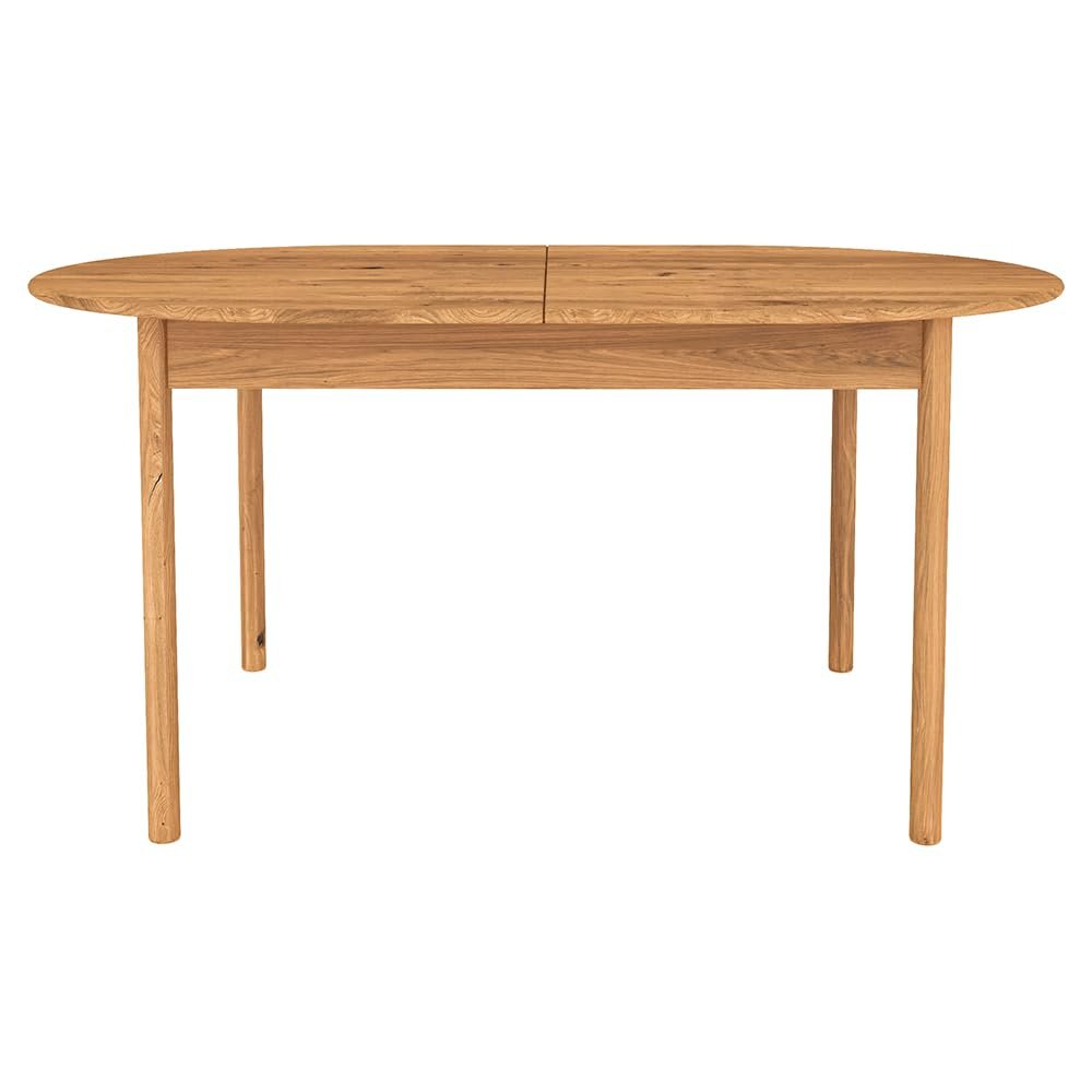 Lomadox Oval Extendable Dining Table, Solid Oiled Oak, 180/225/270 x 100 cm