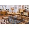 Lomadox Oval Extendable Dining Table, Solid Oiled Oak, 180/225/270 x 100 cm view 3