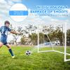 TUODENG Soccer Goal, 12' x 6' / 8' x 6' / 6' x 4', with Heavy-Duty UPVC Frame and High-Strength Net view 3
