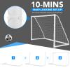 TUODENG Soccer Goal, 12' x 6' / 8' x 6' / 6' x 4', with Heavy-Duty UPVC Frame and High-Strength Net view 4