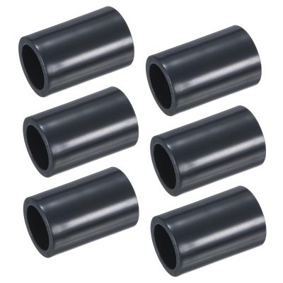 M METERXITY 6-Pack 3/4" PVC Pipe Coupling Adapters, Gray