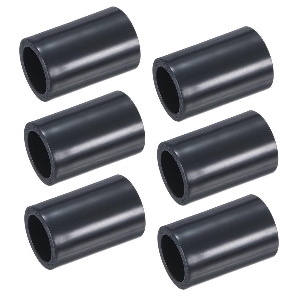 M METERXITY 6-Pack 3/4" PVC Pipe Coupling Adapters, Gray