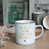 GRUSS & CO XL Porcelain Mug, “Mensch” Design | “You Are My Favorite Person” Quote, 55 cl, Gift Sleeve | 74177 view 2