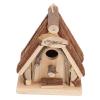 Qcwwy Wooden Birdhouse for Hanging, Outdoor Decoration with Rope view 2