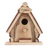 Qcwwy Wooden Birdhouse for Hanging, Outdoor Decoration with Rope view 4