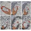White Pebbles 2 kg, Snow-White Decorative Stones, 2–4 cm, Thassos view 2