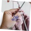SHINEOFI 10-Piece Crochet Rings, Colorful Finger Tension Rings for Crochet and Knitting view 4