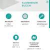 Aluminum Sheet, One-Side Film-Coated | 1 mm [100 x 300 mm] view 4