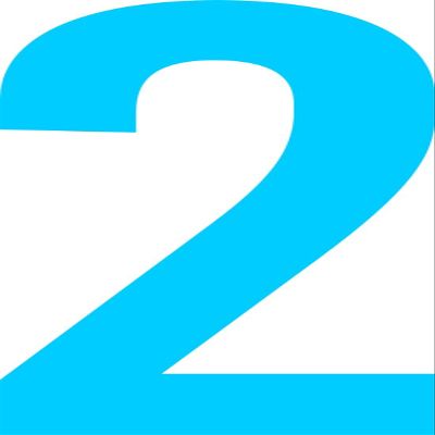 ShirtInStyle Self-Adhesive Number Stickers, 2–50 cm High, Light Blue