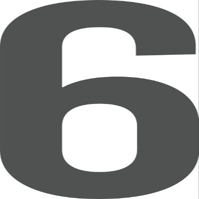 ShirtInStyle Number Self-Adhesive Stickers, 6–20 cm, Dark Gray