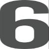 ShirtInStyle Number Self-Adhesive Stickers, 6–20 cm, Dark Gray view 1