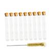 Gatuida 20-Piece Glass Test Tube Set with Cork Stoppers and Brush view 1