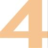 ShirtInStyle Self-Adhesive Number Decals, 4–15 cm, Beige view 1