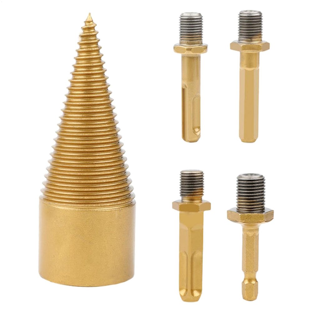 Wood-Splitting Drill Bit for Electric Drills