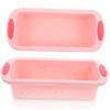 Cabilock Pink Silicone Bread Loaf Pan for Toast and Cake, Nonstick view 1