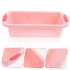 Cabilock Pink Silicone Bread Loaf Pan for Toast and Cake, Nonstick view 3