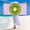 Kiwi Print Beach Towel, Oversized, Lightweight, Quick-Drying view 4