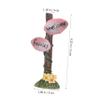 Yardwe Resin Flower Signpost Decoration for DIY Miniature Landscapes and Gardens view 4