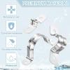 QUARKZMAN 2-Piece 30 mm 201 Stainless Steel 2-Hole U-Shaped Pipe Clamps view 4