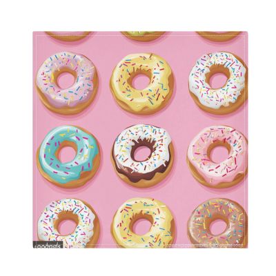 Cute Cartoon Peach Stars Reusable Cloth Dinner Napkins, Set of 6, 50.8 x 50.8 cm
