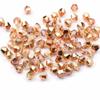 4 mm Rose Gold-Tone Crystal Bicone Beads, 120 Pieces view 1