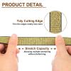 Sourcing Map Glitter Elastic Sewing Trim, 2 cm x 4.5 m, Metallic Gold with Black Edge view 3