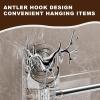 Rotating 4-Arm Wall-Mounted Towel Holder with Suction Cups view 3