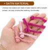 QUARKZMAN Chinese Knot Sewing Button Closures, 20 Pairs, Korean Pink view 3