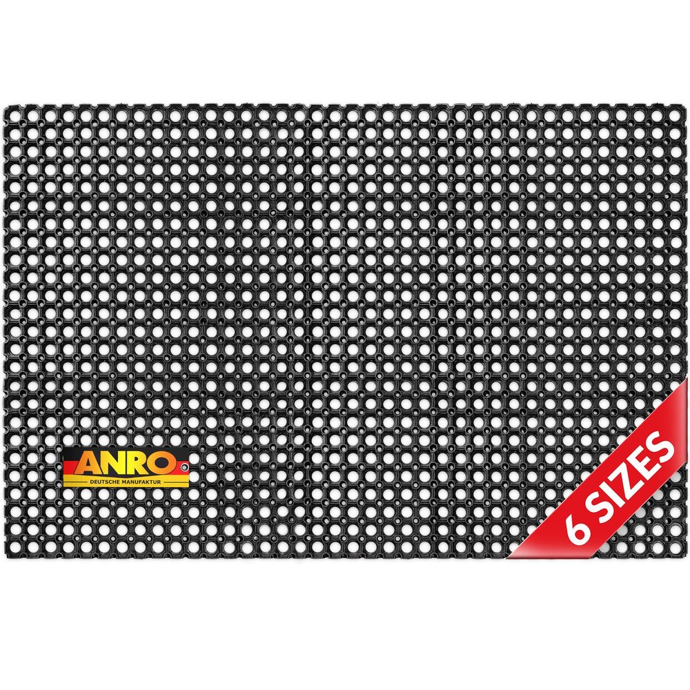 Rubber Ring Mat, Honeycomb Drainage Doormat, 100 x 200 cm