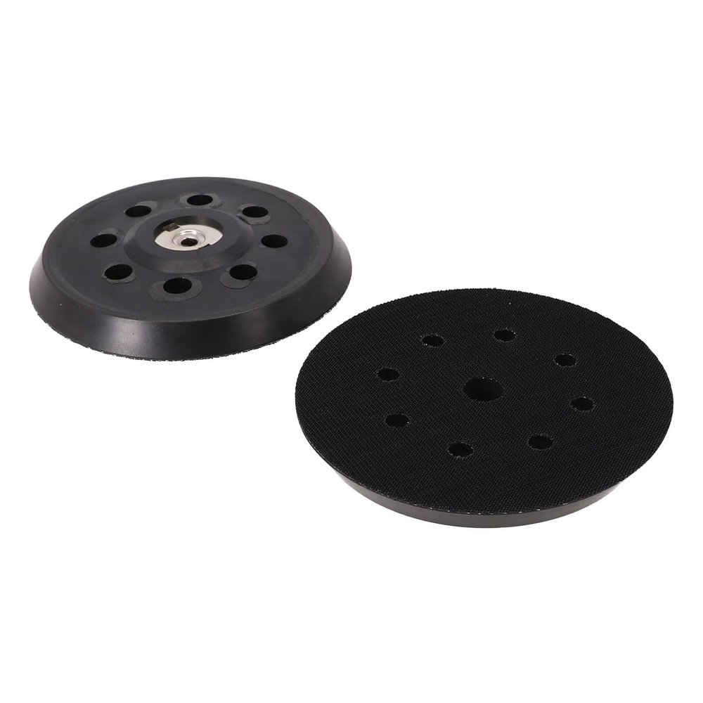 MSEURO Tool Part, Sanding Pad, Replacement Polishing Disc, 5 in/125 mm, Black Plastic + PU Lucky