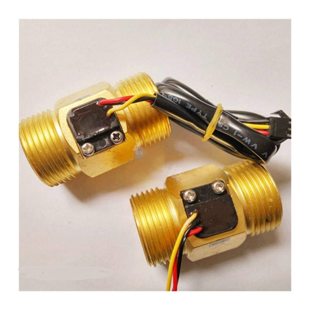 STRAFBRG 1-Inch Copper-Brass Flow Sensor, 3–50 L/min, G Male Thread, DC24V