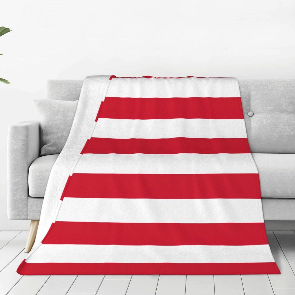 ERSDWRE Thick Monaco Flag Blanket, Warm Soft Flannel Throw