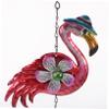 Flamingo Wind Chimes, Metal Hanging Decoration, 2 Pieces, Doorbell view 3