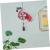 Flamingo Wind Chimes, Metal Hanging Decoration, 2 Pieces, Doorbell view 4