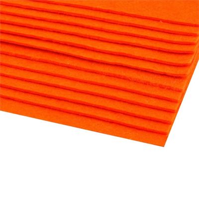 cyclingcolors 2-Pack Colored Felt Fabric, A4, 20 x 30 cm, 2–3 mm Thick, Polyester, 416 g/m², Neon Orange