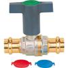 Prestige 15 mm Potable Water Ball Valve, Brass with Plastic Extension Handle, DVGW view 1