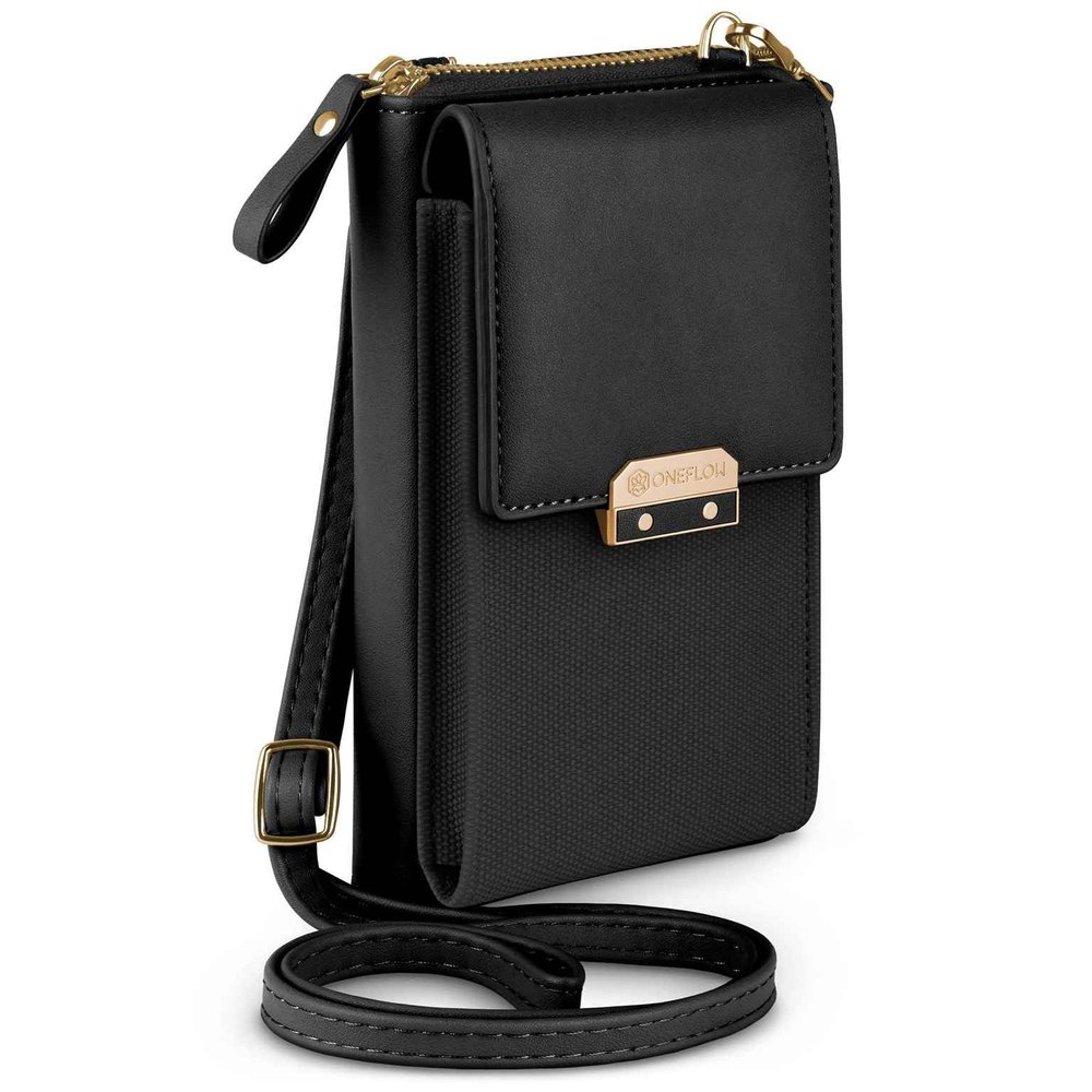 ONEFLOW Bliss Purse for OnePlus Nord, Women's Crossbody Phone Bag with Wallet, Black