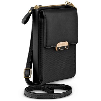 ONEFLOW Bliss Purse for Emporia SMART.4, Black Crossbody Phone Bag with Wallet