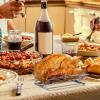 Stainless Steel Turkey and Chicken Roasting Rack for Baking and Grilling view 2