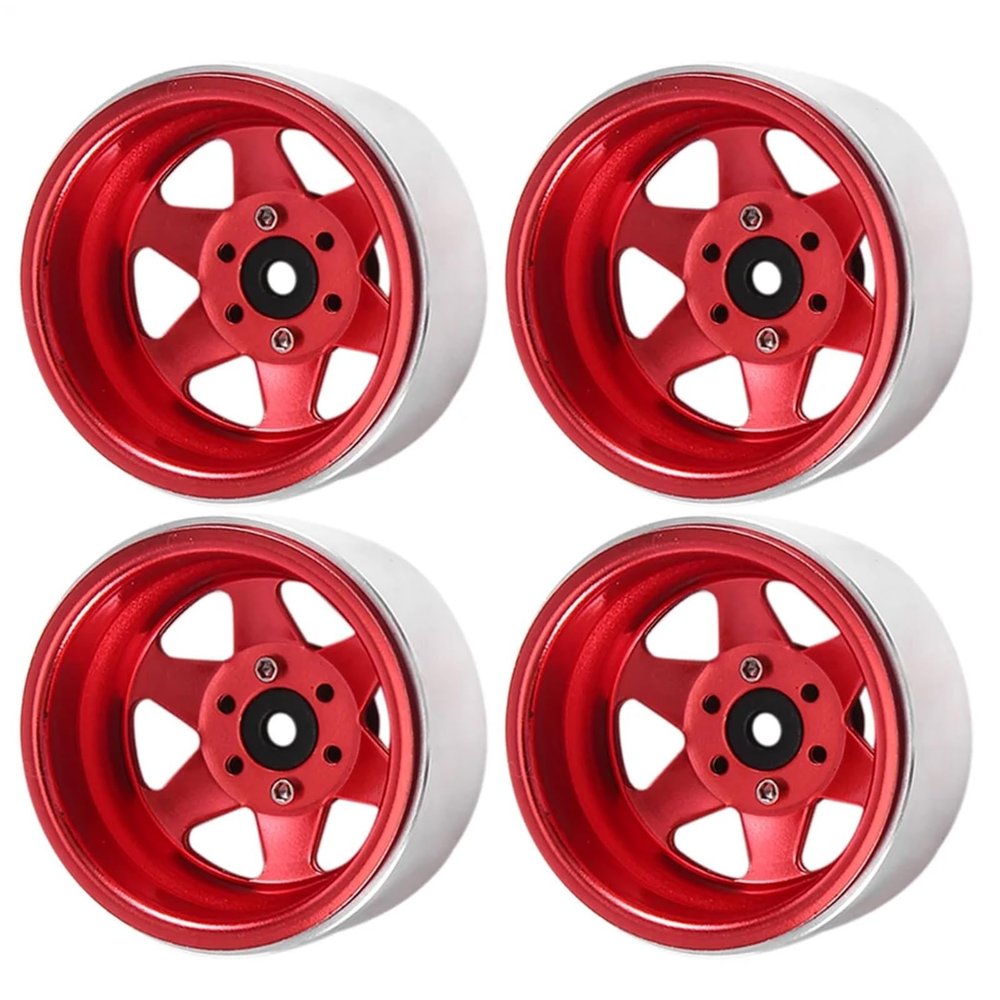 YONMFRDS RC Car Parts for TRX4, Axial SCX10 90046, UTB18, 1/10 RC Crawler Cars, 8.9 mm Metal 1.9" Beadlock Wheel Deep-Dish Hub