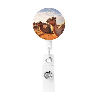 Retractable ID Badge Holder, Camels Rest Desert