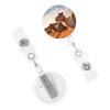 Retractable ID Badge Holder, Camels Rest Desert view 3
